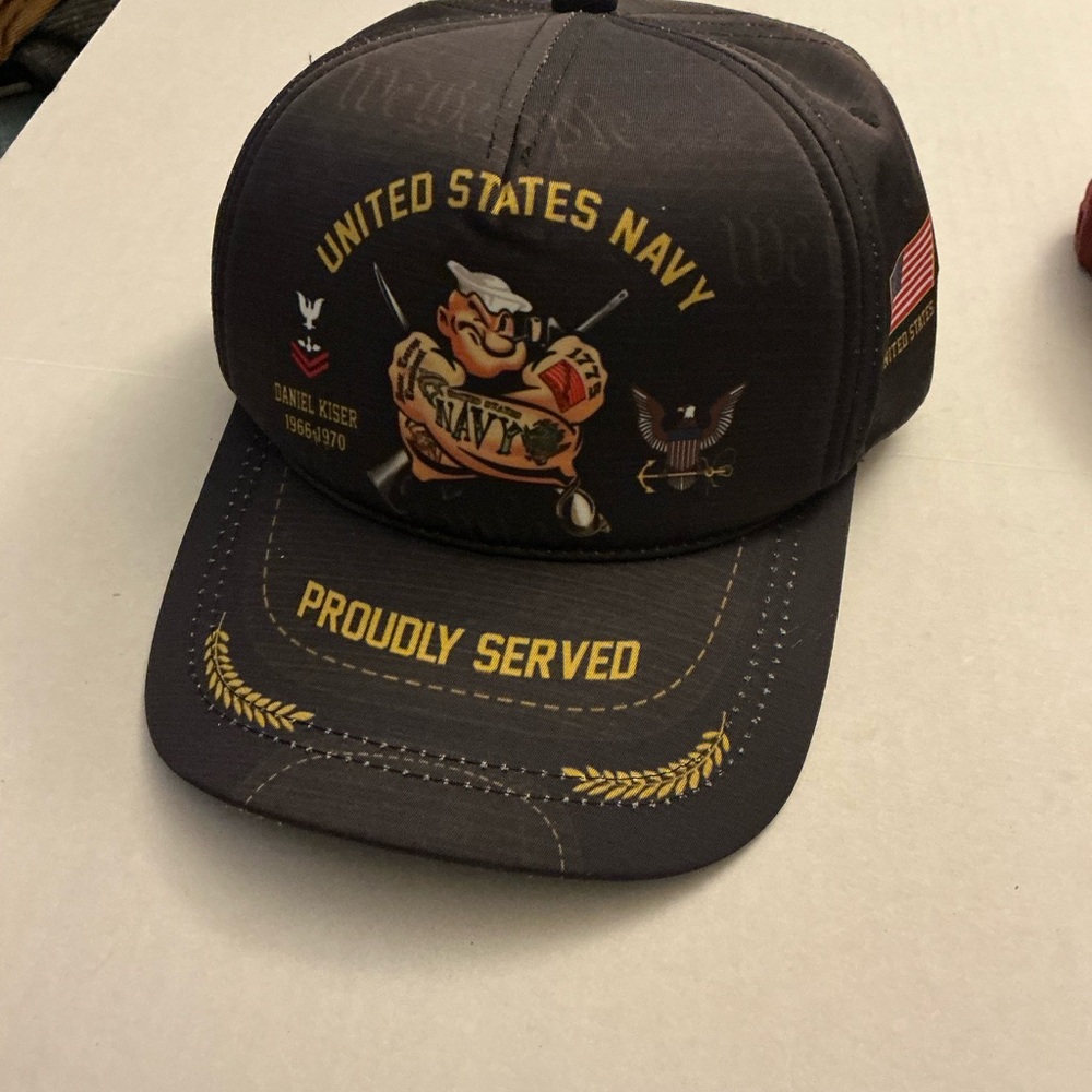United States Navy Proudly Served Cap